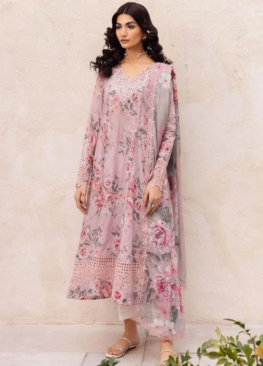 Pink Chikankari Patch Work 3 Pcs Suit for Weddings