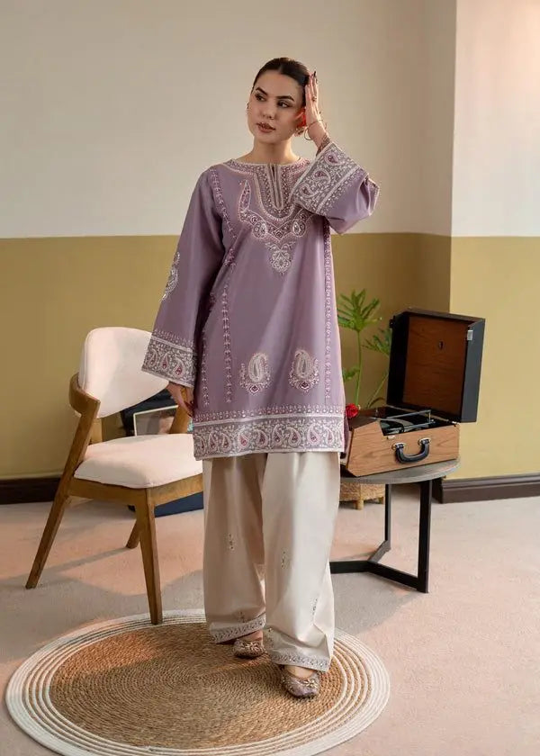 2 Pcs Women's Unstitched Embroidered Suit Loved by 60+