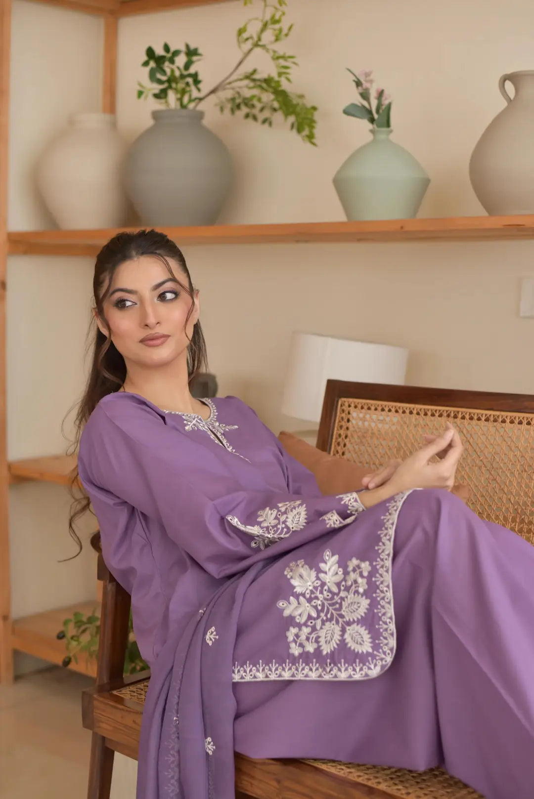Preet By Pret 3 Pcs Unstitched Chikankari Embroidered Suit