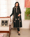 Black Embroidered Lawn 3Pcs Set for Women