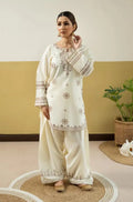 2 Pcs Women's Stitched Cotton Embroidered Shirt And Trouser