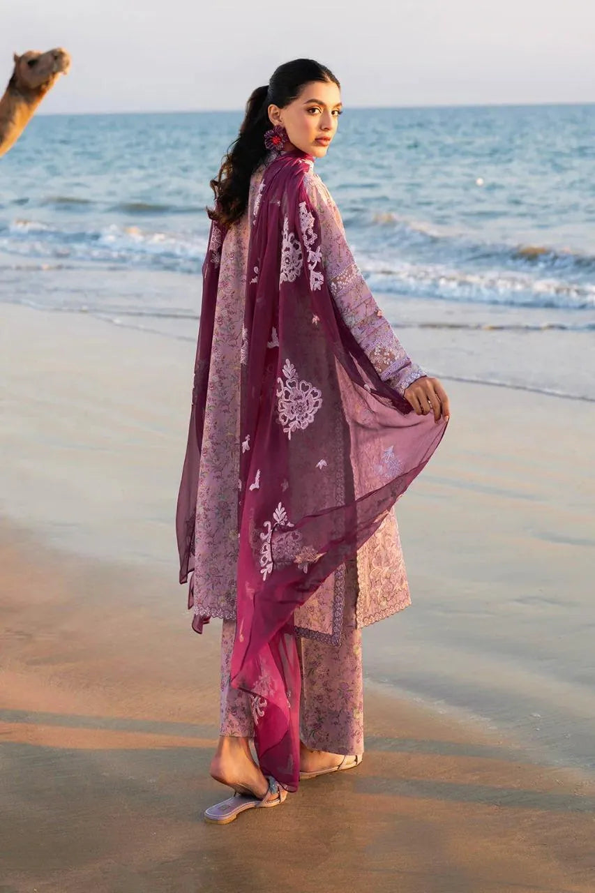 Pakistani Floral Kurta Pajama Set for Women Lawn